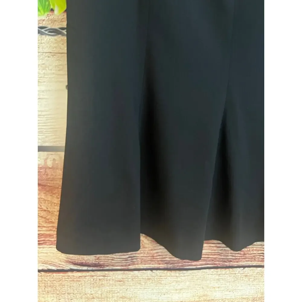Akris Punto Mini Skirt Black Wool Viscose Womens Size 6/8 Academia Office Preppy